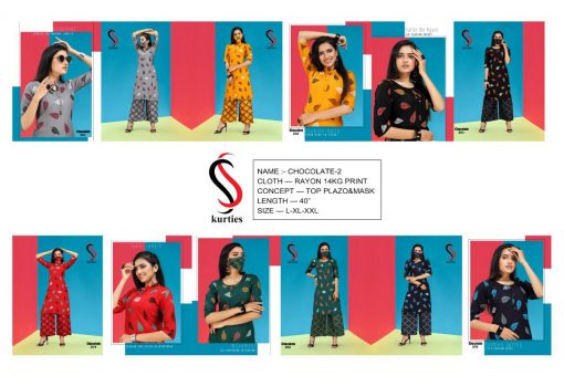 SS Chocolate Vol 2 Kurti with Palazzo Wholesale Catalog 6 Pcs 8 510x340 - SS Chocolate Vol 2 Kurti with Palazzo Wholesale Catalog 6 Pcs