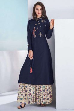 Vamika Plazo Vol 3 Kurti with Palazzo Wholesale Catalog 7 Pcs