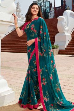 Vinay Sheesha Starwalk Vol 56 Prachi Desai Saree Sari Wholesale Catalog 9 Pcs