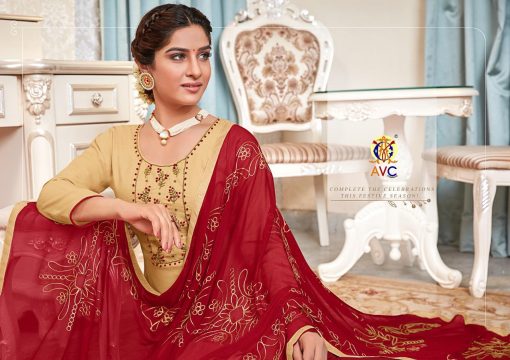 AVC Surbhi Handwork Salwar Suit Wholesale Catalog 6 Pcs 8 510x360 - AVC Surbhi Handwork Salwar Suit Wholesale Catalog 6 Pcs