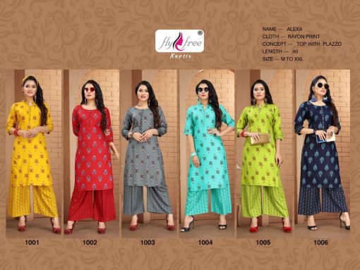 Alexa Kurti with Palazzo Wholesale Catalog 6 Pcs 8 510x383 - Alexa Kurti with Palazzo Wholesale Catalog 6 Pcs