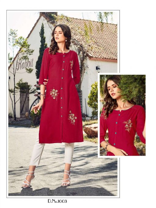 Baanvi Marigold Vol 1 by Rani Kurti Wholesale Catalog 8 Pcs 9 510x680 - Baanvi Marigold Vol 1 by Rani Kurti Wholesale Catalog 8 Pcs