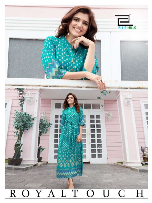 Blue Hills Royal Touch Kurti Wholesale Catalog 4 Pcs 2 510x680 - Blue Hills Royal Touch Kurti Wholesale Catalog 4 Pcs