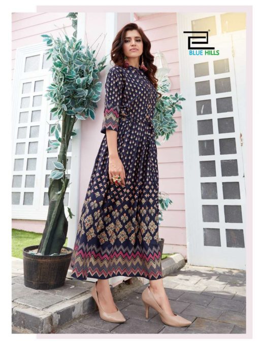 Blue Hills Royal Touch Kurti Wholesale Catalog 4 Pcs 3 510x680 - Blue Hills Royal Touch Kurti Wholesale Catalog 4 Pcs