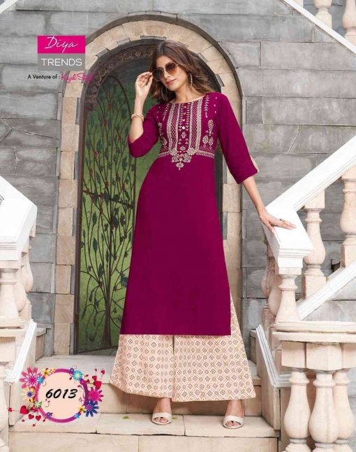 Diya Trends Biba’s Vol 6 by Kajal Style Kurti with Palazzo or Pant Wholesale Catalog 14 Pcs 16 510x646 - Diya Trends Biba’s Vol 6 by Kajal Style Kurti with Palazzo or Pant Wholesale Catalog 14 Pcs