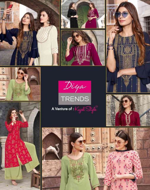 Diya Trends Biba’s Vol 6 by Kajal Style Kurti with Palazzo or Pant Wholesale Catalog 14 Pcs 4 510x646 - Diya Trends Biba’s Vol 6 by Kajal Style Kurti with Palazzo or Pant Wholesale Catalog 14 Pcs