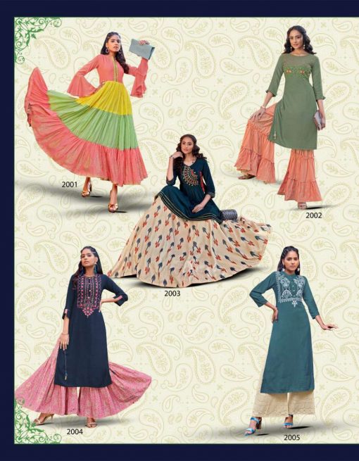 Diya Trends Florence Vol 2 by Kajal Style Kurti with Palazzo Skirt Sharara Wholesale Catalog 10 Pcs 11 510x655 - Diya Trends Florence Vol 2 by Kajal Style Kurti with Palazzo Skirt Sharara Wholesale Catalog 10 Pcs