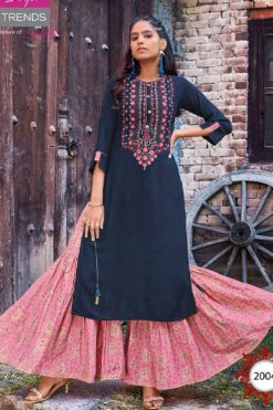 Diya Trends Florence Vol 2 by Kajal Style Kurti with Palazzo Skirt Sharara Wholesale Catalog 10 Pcs