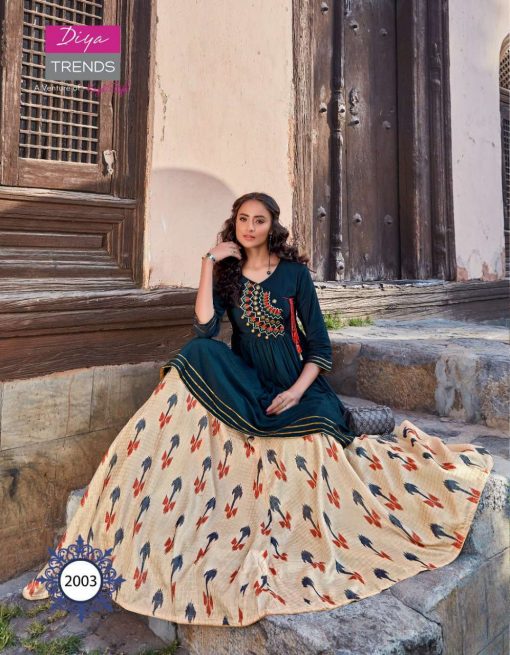 Diya Trends Florence Vol 2 by Kajal Style Kurti with Palazzo Skirt Sharara Wholesale Catalog 10 Pcs 3 510x655 - Diya Trends Florence Vol 2 by Kajal Style Kurti with Palazzo Skirt Sharara Wholesale Catalog 10 Pcs