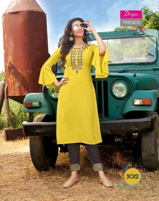 Diya Trends Forever Vol 3 by Kajal Style Kurti with Pant Wholesale Catalog 12 Pcs 12 510x646 - Diya Trends Forever Vol 3 by Kajal Style Kurti with Pant Wholesale Catalog 12 Pcs