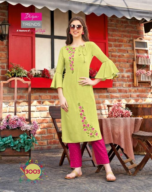 Diya Trends Forever Vol 3 by Kajal Style Kurti with Pant Wholesale Catalog 12 Pcs 3 510x646 - Diya Trends Forever Vol 3 by Kajal Style Kurti with Pant Wholesale Catalog 12 Pcs