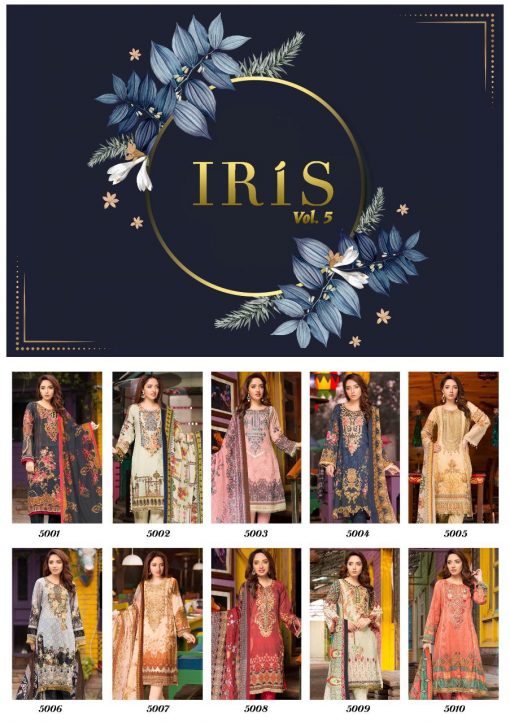 Iris Vol 5 Karachi Cotton Salwar Suit Wholesale Catalog 10 Pcs 13 510x723 - Iris Vol 5 Karachi Cotton Salwar Suit Wholesale Catalog 10 Pcs