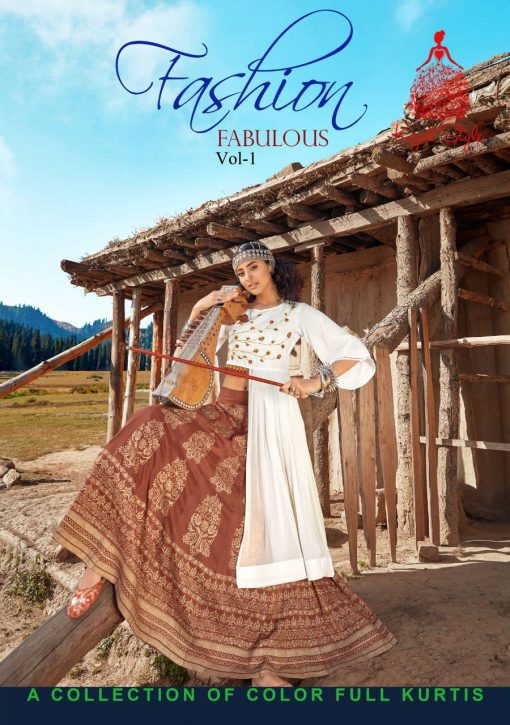 Kajal Style Fashion Fabulous Vol 1 Kurti with Skirt Wholesale Catalog 8 Pcs 1 510x725 - Kajal Style Fashion Fabulous Vol 1 Kurti with Skirt Wholesale Catalog 8 Pcs