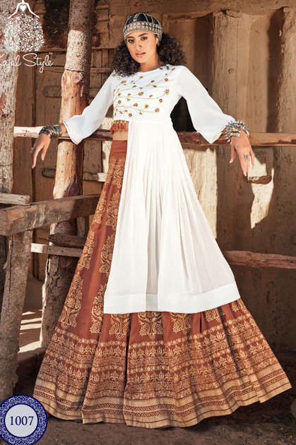 Kajal Style Fashion Fabulous Vol 1 Kurti with Skirt Wholesale Catalog 8 Pcs