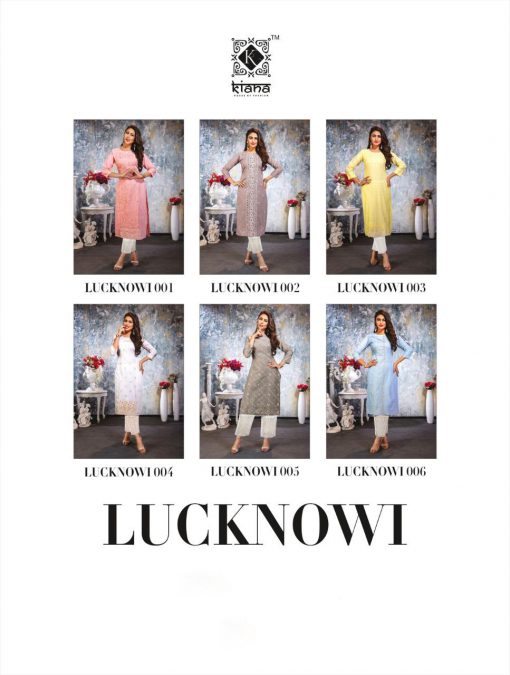 Kiana Lucknowi Kurti with Pant Wholesale Catalog 6 Pcs 26 510x675 - Kiana Lucknowi Kurti with Pant Wholesale Catalog 6 Pcs