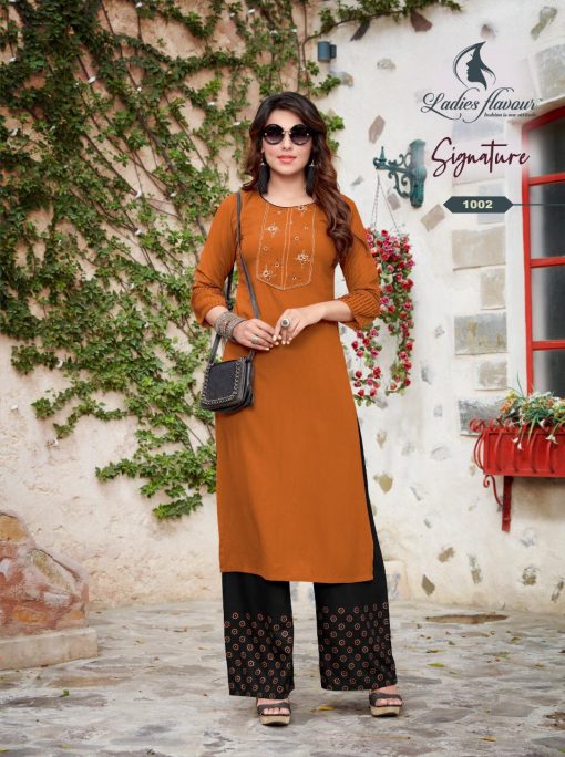 Ladies Flavour Signature Vol 3 Kurti with Palazzo Wholesale Catalog 8 Pcs 10 510x684 - Ladies Flavour Signature Vol 3 Kurti with Palazzo Wholesale Catalog 8 Pcs