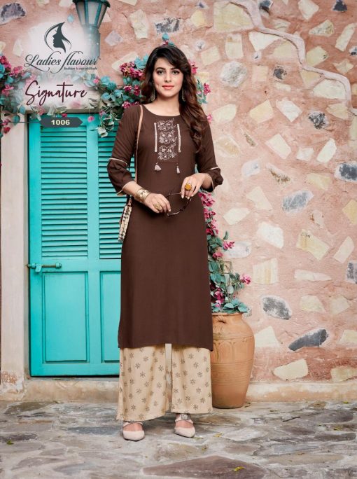 Ladies Flavour Signature Vol 3 Kurti with Palazzo Wholesale Catalog 8 Pcs 16 510x684 - Ladies Flavour Signature Vol 3 Kurti with Palazzo Wholesale Catalog 8 Pcs