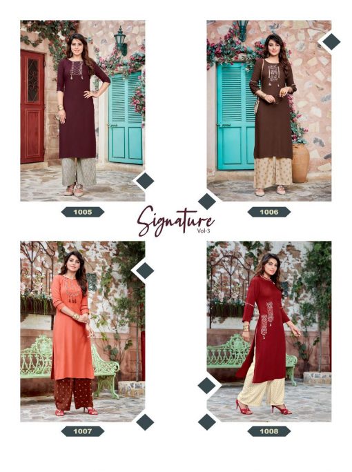 Ladies Flavour Signature Vol 3 Kurti with Palazzo Wholesale Catalog 8 Pcs 19 510x684 - Ladies Flavour Signature Vol 3 Kurti with Palazzo Wholesale Catalog 8 Pcs