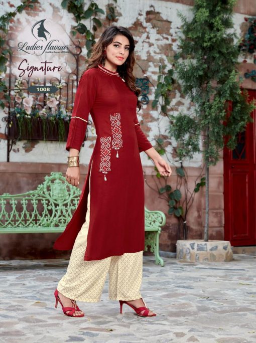 Ladies Flavour Signature Vol 3 Kurti with Palazzo Wholesale Catalog 8 Pcs 7 510x684 - Ladies Flavour Signature Vol 3 Kurti with Palazzo Wholesale Catalog 8 Pcs