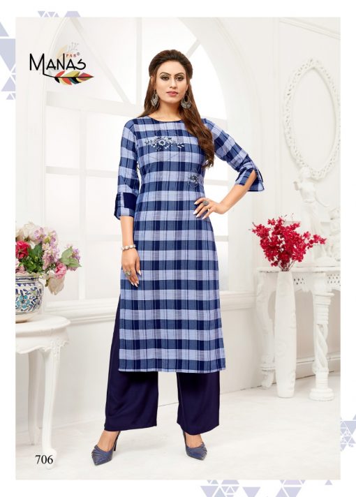 Manas Checks Plazzo Kurti with Palazzo Wholesale Catalog 8 Pcs 9 510x712 - Manas Checks Plazzo Kurti with Palazzo Wholesale Catalog 8 Pcs