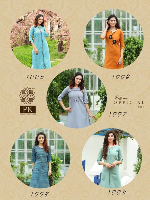 Pk Fashion Official Vol 1 Kurti Wholesale Catalog 9 Pcs 12 510x680 - Pk Fashion Official Vol 1 Kurti Wholesale Catalog 9 Pcs