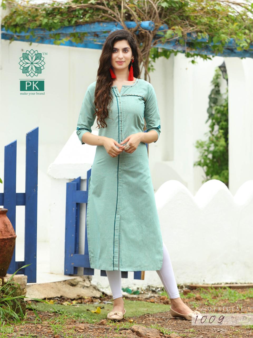Rama Green Formal Kurti For Office Wear