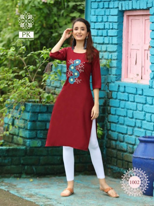 Pk Fashion Rainbow Vol 2 Kurti Wholesale Catalog 20 Pcs 8 510x680 - Pk Fashion Rainbow Vol 2 Kurti Wholesale Catalog 20 Pcs