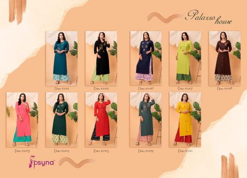 Psyna Palazzo House Vol 10 Kurti with Palazzo Wholesale Catalog 10 Pcs 13 510x369 - Psyna Palazzo House Vol 10 Kurti with Palazzo Wholesale Catalog 10 Pcs