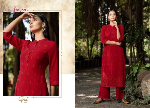 Psyna Pia Vol 2 Kurti with Pant Wholesale Catalog 8 Pcs 4 510x369 - Psyna Pia Vol 2 Kurti with Pant Wholesale Catalog 8 Pcs