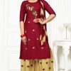 SS Raveena Kurti with Dupatta Sharara Wholesale Catalog 6 Pcs