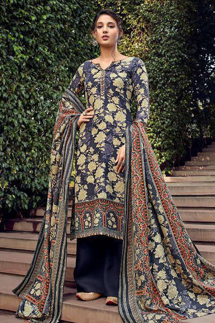 Shahnaz Arts Gulshan Vol 6 Pashmina Salwar Suit Wholesale Catalog 6 Pcs