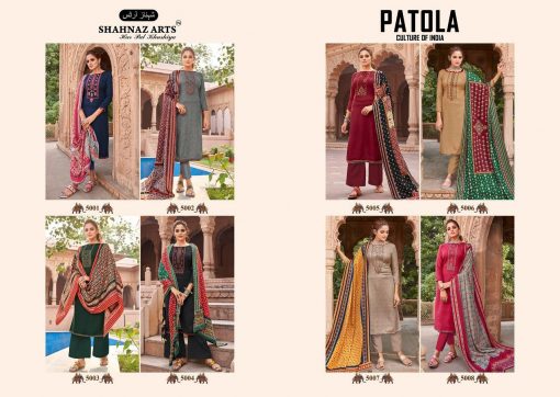 Shahnaz Arts Patola Pashmina Salwar Suit Wholesale Catalog 8 Pcs 15 510x362 - Shahnaz Arts Patola Pashmina Salwar Suit Wholesale Catalog 8 Pcs