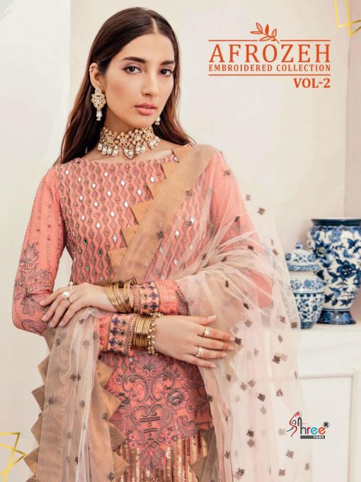 Shree Fabs Afrozeh Embroidered Collection Vol 2 Salwar Suit Wholesale Catalog 6 Pcs 1 510x680 - Shree Fabs Afrozeh Embroidered Collection Vol 2 Salwar Suit Wholesale Catalog 6 Pcs