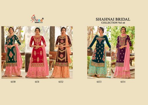 Shree Fabs Shahnai Bridal Collection Vol 26 Salwar Suit Wholesale Catalog 5 Pcs 11 510x364 - Shree Fabs Shahnai Bridal Collection Vol 26 Salwar Suit Wholesale Catalog 5 Pcs