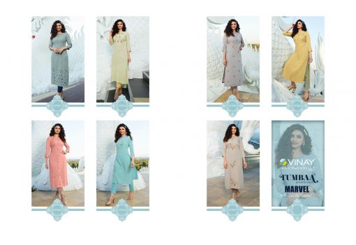 Vinay Tumbaa Marvel Kurti with Pant Wholesale Catalog 7 Pcs 13 510x351 - Vinay Tumbaa Marvel Kurti with Pant Wholesale Catalog 7 Pcs