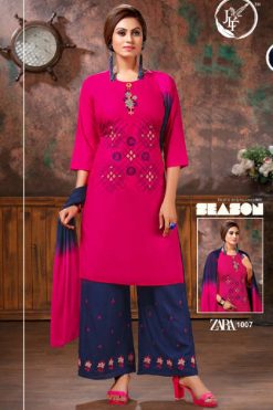 Zara Kurti with Dupatta Bottom Wholesale Catalog 10 Pcs