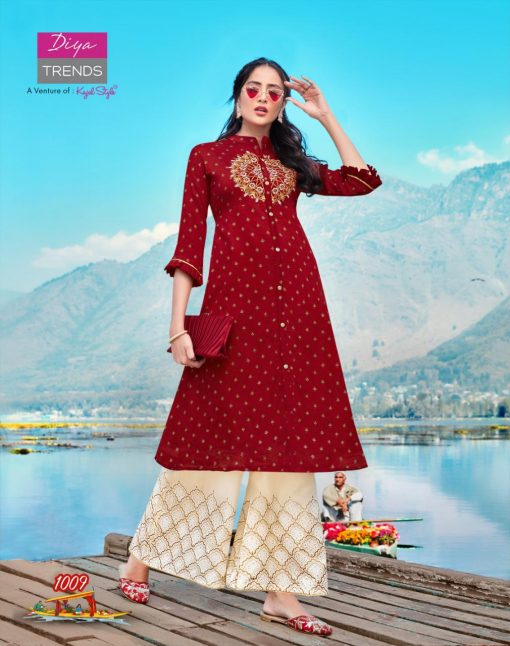 Diya Trends Fashion Festive Vol 1 by Kajal Style Kurti with Palazzo Pant Sharara Wholesale Catalog 10 Pcs 11 510x646 - Diya Trends Fashion Festive Vol 1 by Kajal Style Kurti with Palazzo Pant Sharara Wholesale Catalog 10 Pcs