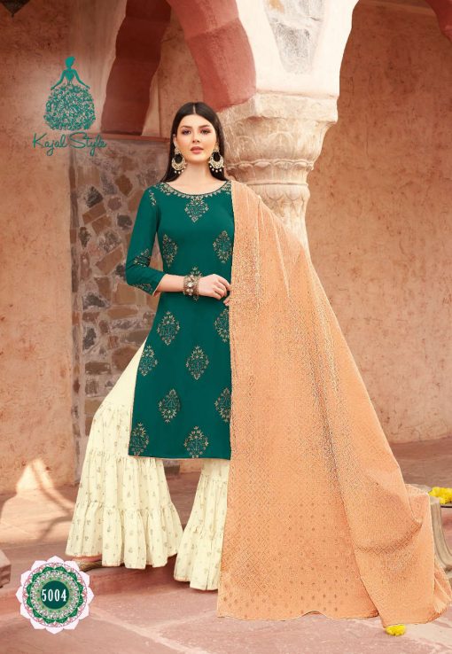 Kajal Style Gulzar Vol 5 Kurti with Dupatta Bottom Wholesale Catalog 8 Pcs 7 510x738 - Kajal Style Gulzar Vol 5 Kurti with Dupatta Bottom Wholesale Catalog 8 Pcs