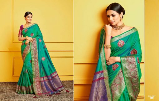 Kessi Raj Gharana Saree Sari Wholesale Catalog 8 Pcs 6 510x324 - Kessi Raj Gharana Saree Sari Wholesale Catalog 8 Pcs