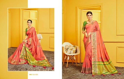 Kessi Raj Gharana Saree Sari Wholesale Catalog 8 Pcs 7 510x324 - Kessi Raj Gharana Saree Sari Wholesale Catalog 8 Pcs