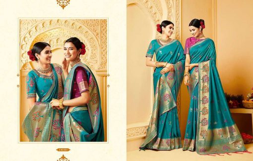 Kessi Shubh Manglam Double Blouse Saree Sari Wholesale Catalog 10 Pcs 1 510x325 - Kessi Shubh Manglam Double Blouse Saree Sari Wholesale Catalog 10 Pcs