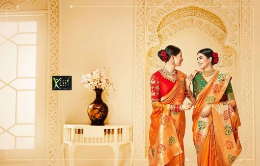 Kessi Shubh Manglam Double Blouse Saree Sari Wholesale Catalog 10 Pcs 2 510x325 - Kessi Shubh Manglam Double Blouse Saree Sari Wholesale Catalog 10 Pcs