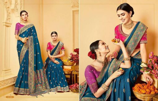 Kessi Shubh Manglam Double Blouse Saree Sari Wholesale Catalog 10 Pcs 8 510x325 - Kessi Shubh Manglam Double Blouse Saree Sari Wholesale Catalog 10 Pcs