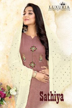 Luxuria Sathiya Kurti with Dupatta Wholesale Catalog 4 Pcs 247x371 - Luxuria Sathiya Kurti with Dupatta Wholesale Catalog 4 Pcs