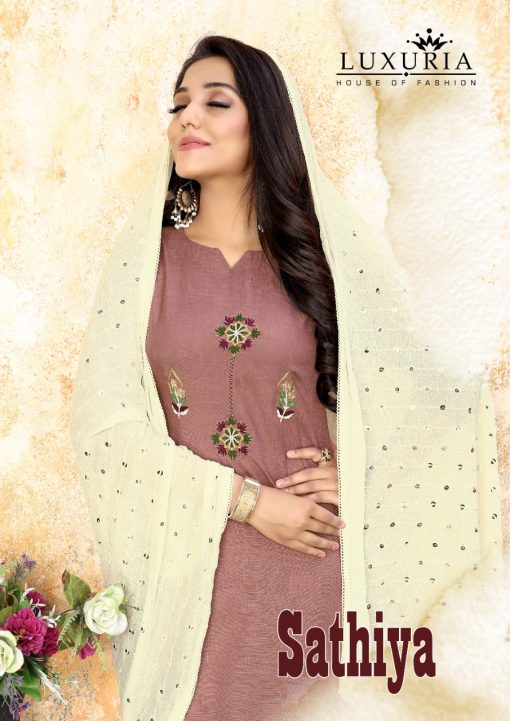 Luxuria Sathiya Kurti with Dupatta Wholesale Catalog 4 Pcs 4 510x721 - Luxuria Sathiya Kurti with Dupatta Wholesale Catalog 4 Pcs