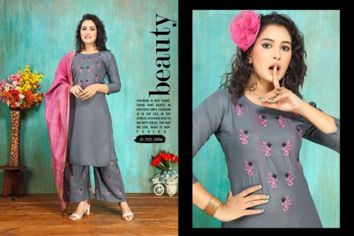 Paradise Kurti with Dupatta Palazzo Wholesale Catalog 8 Pcs 5 510x340 - Paradise Kurti with Dupatta Palazzo Wholesale Catalog 8 Pcs