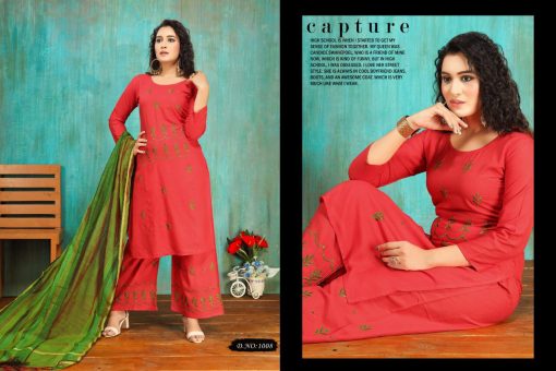 Paradise Kurti with Dupatta Palazzo Wholesale Catalog 8 Pcs 8 510x340 - Paradise Kurti with Dupatta Palazzo Wholesale Catalog 8 Pcs