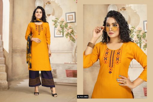 Ridhima Kurti with Dupatta Palazzo Wholesale Catalog 6 Pcs 3 510x340 - Ridhima Kurti with Dupatta Palazzo Wholesale Catalog 6 Pcs