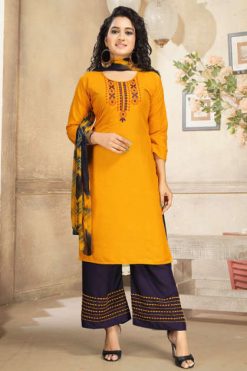 Ridhima Kurti with Dupatta Palazzo Wholesale Catalog 6 Pcs