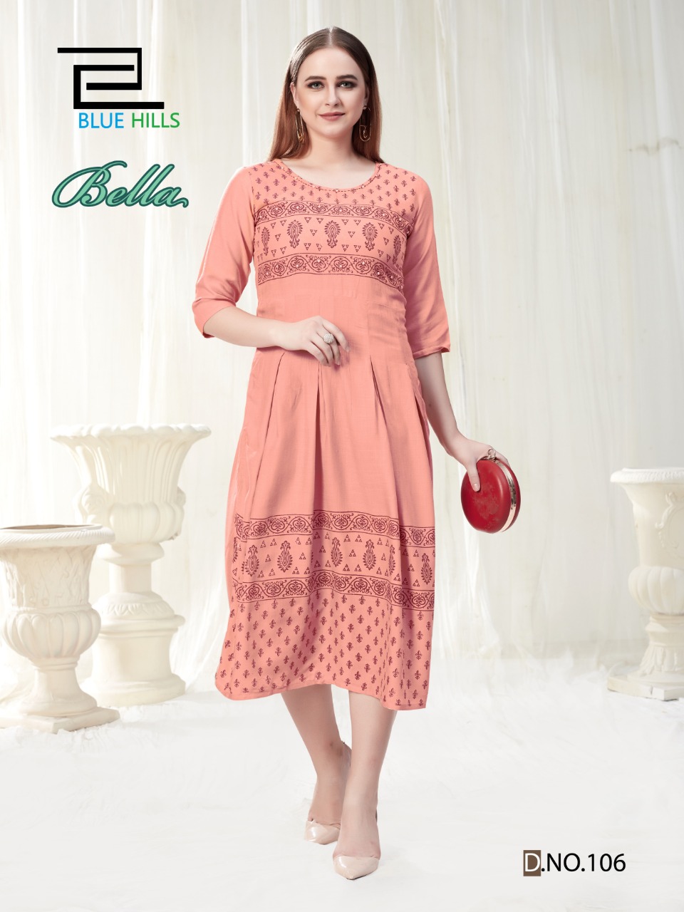 Blue Hills Bella Vol 1 Kurti Wholesale Catalog 8 Pcs Suratfabric